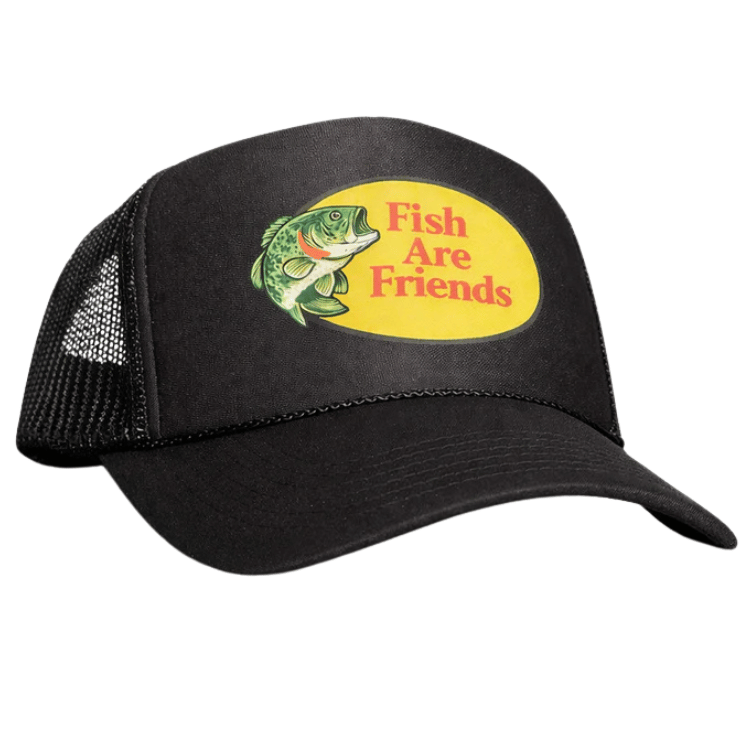 Don't Eat The Homies 'Fish are Friends' Trucker Hat - Black
