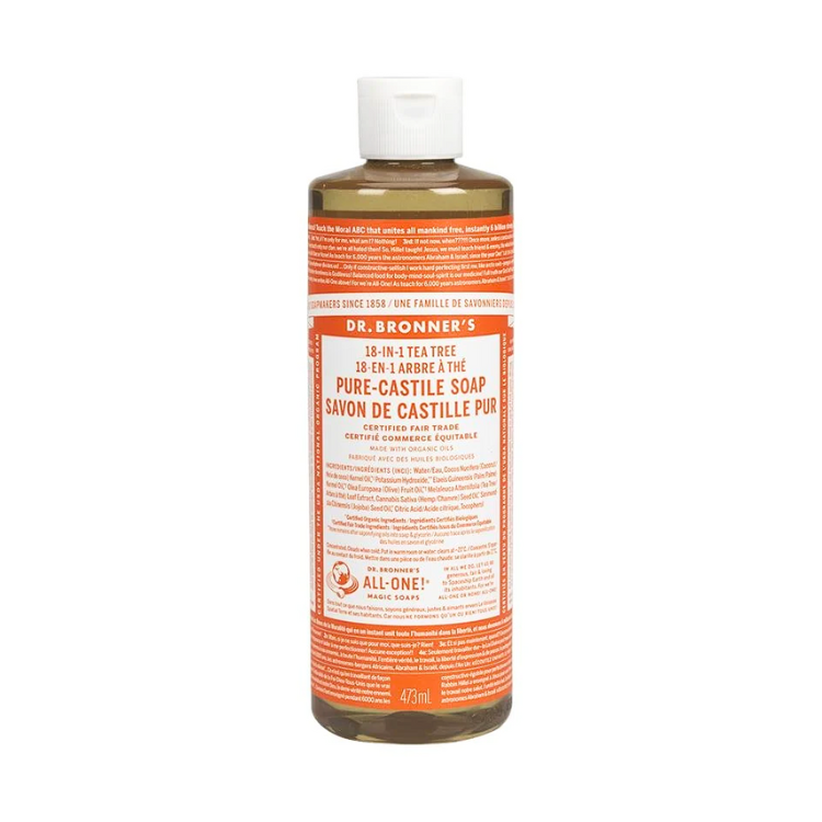 Dr. Bronner's Tea Tree Pure-Castile Liquid Soap - Multiple Sizes