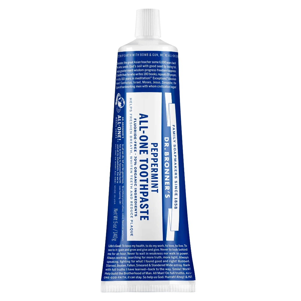 Dr. Bronner's Peppermint All-One Toothpaste - 140g