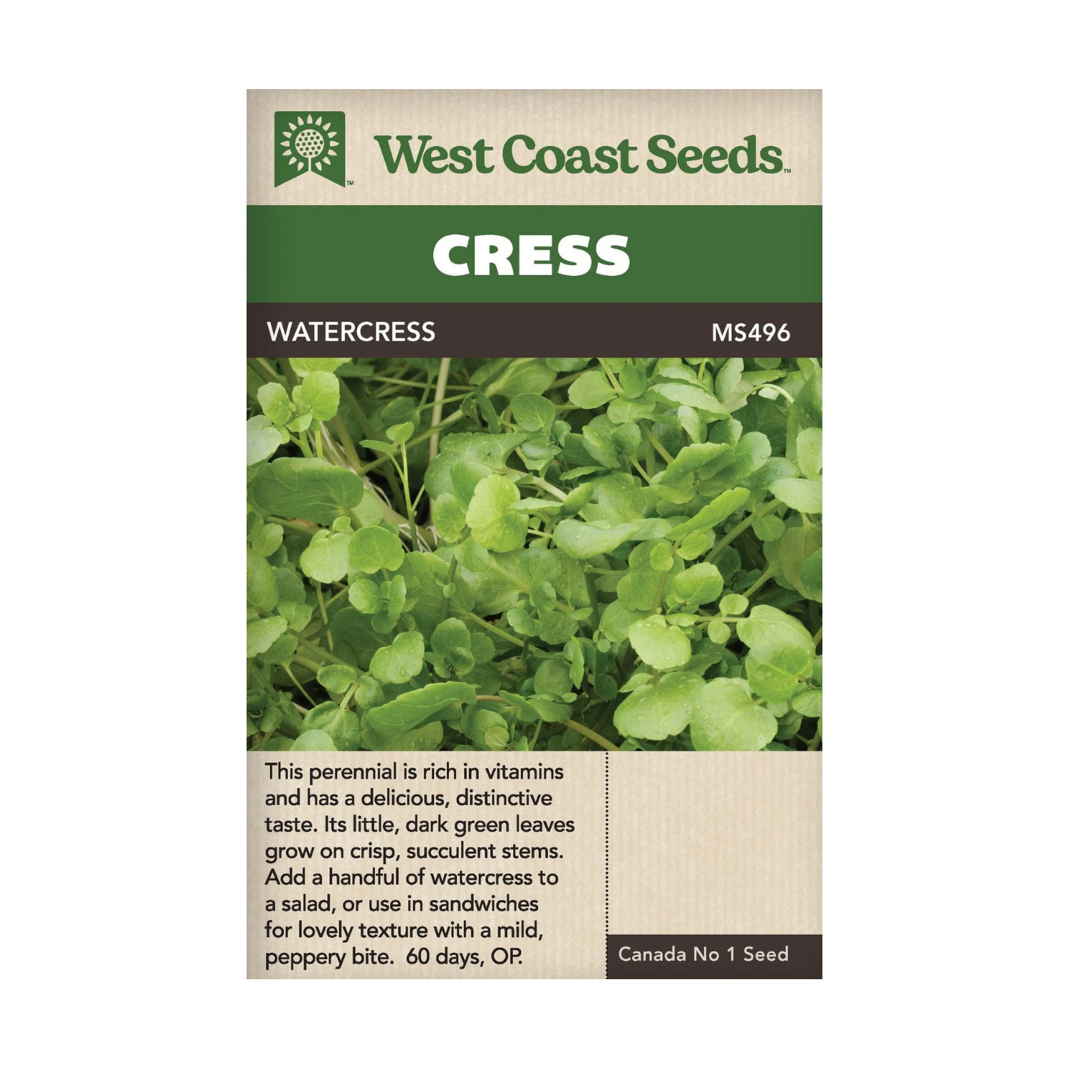 West Coast Seeds Watercress Seeds - 990 Seeds