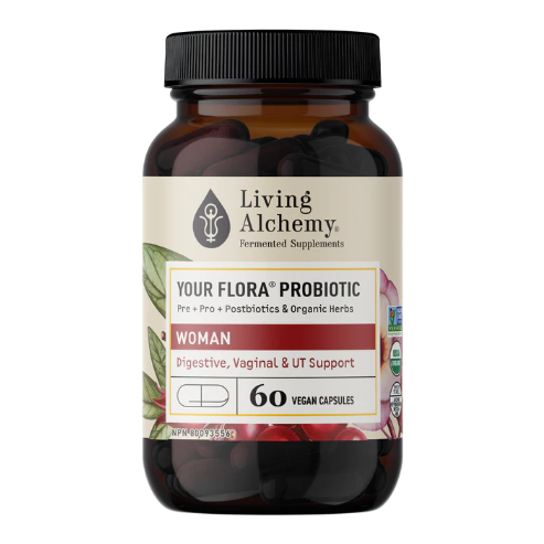 Living Alchemy Your Flora Woman Balance &amp; UTI Plus Canneberge &amp; Roselle - 60 capsules