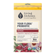 Living Alchemy Your Flora Woman Balance & UTI Plus Cranberry & Roselle - 60 caps