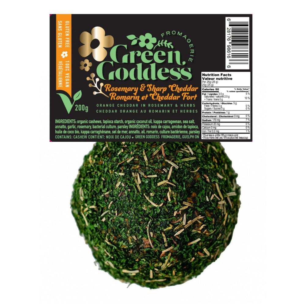 Green Goddess Rosemary & Sharp Cheddar Cheese Ball - 200g