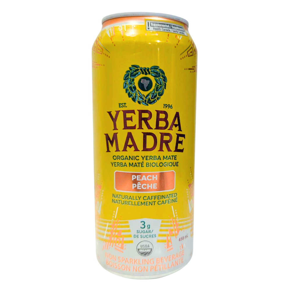 Yerba Madre Yerba Mate Peach Can - 458ml