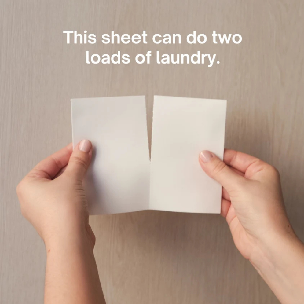 Eco Living Club Spring Scent Laundry Detergent Strips - 40 Loads