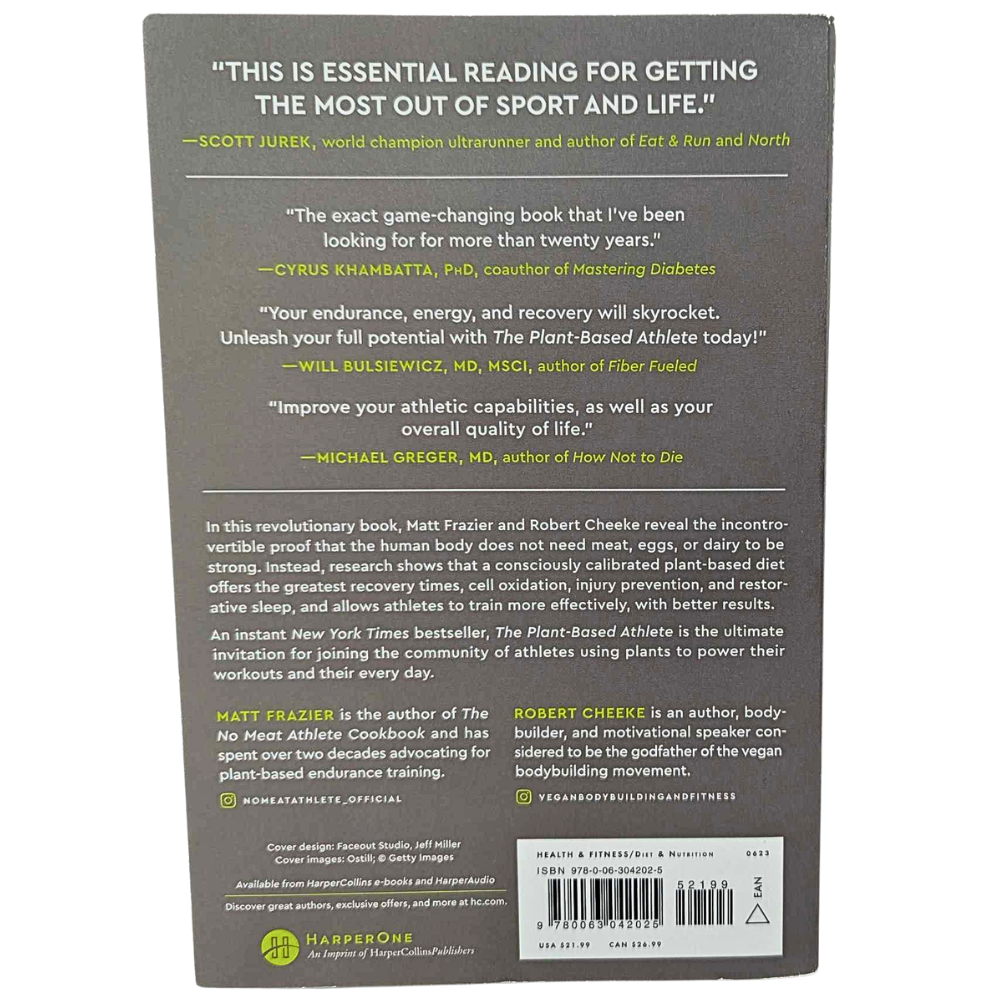 The Plant Based Athlete By Matt Frazier and Robert Cheeke