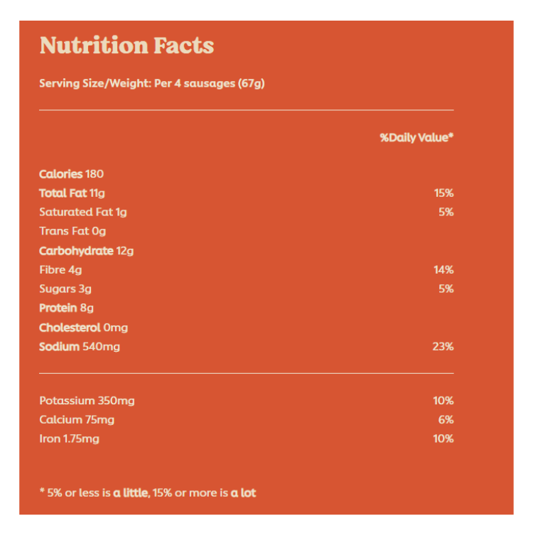 Jack & Annie's Maple Breakfast Sausage - 204g