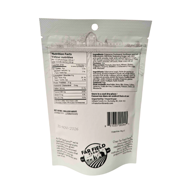 Far Field Dill Pickle Edamame - 100g