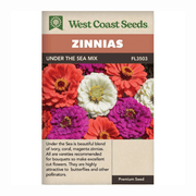 West Coast Seeds Under The Sea Mix Zinnias Seeds - 145 Seeds
