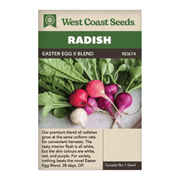 West Coast Seeds Graines de Radis Oeuf de Pâques II - 4g