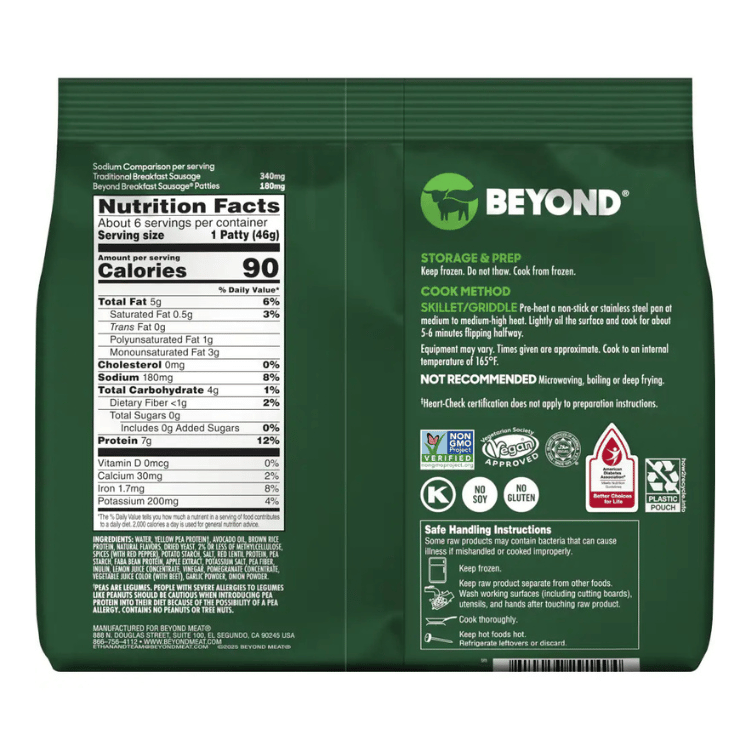 Beyond Breakfast Spicy Sausage Patties - 276g