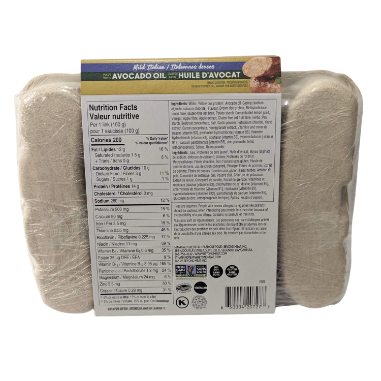 Beyond Meat Mild Italian Sausages - 400g