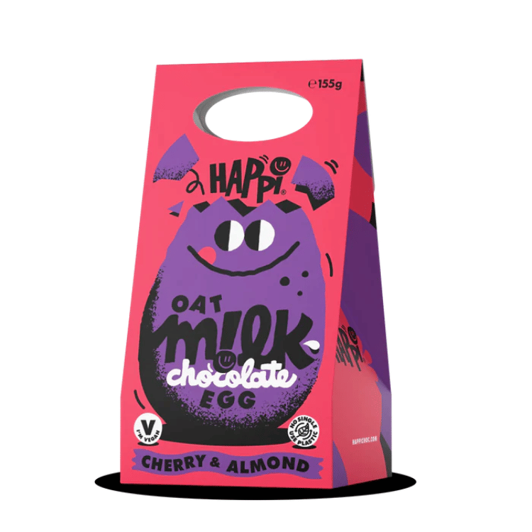 Happi Cherry & Almond Oat Milk Chocolate Egg - 155g