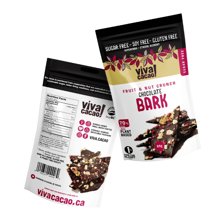 Viva Cacao Fruit & Nut Crunch Chocolate Bark - 85g