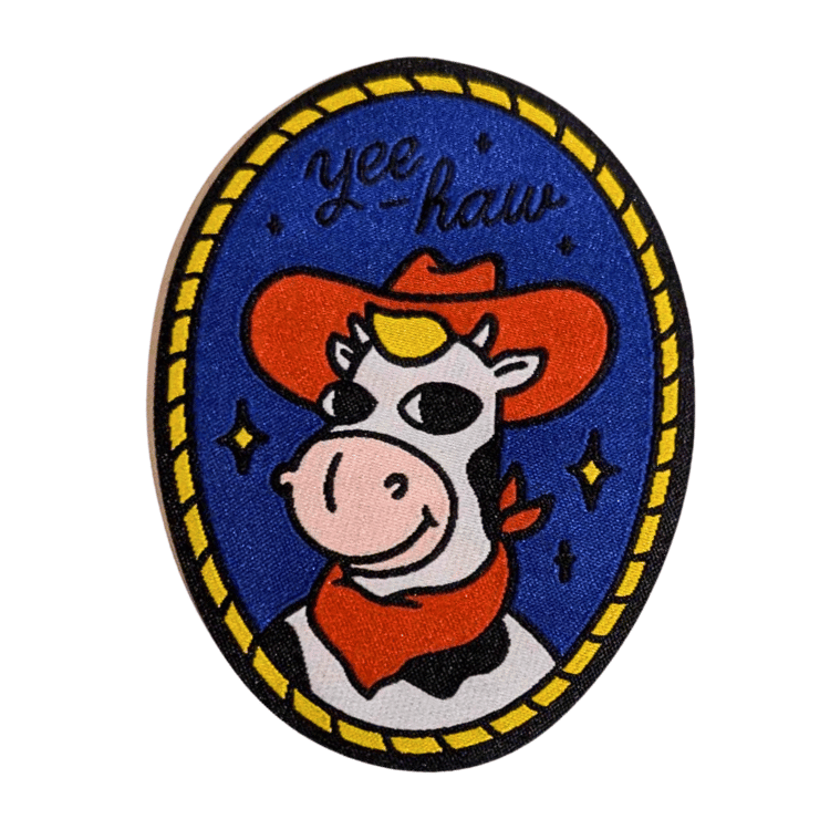 Sad Shoppe Yee-Haw Cow Patch