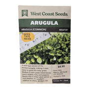 West Coast Seeds Arugula Seed Tape - 400 seeds
