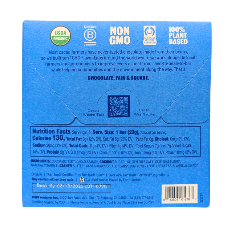 TCHO Choco Latte Oat Milk Chocolate - 70g