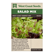 West Coast Seeds West Coast Market Mix Salad Mix Seeds - 5g