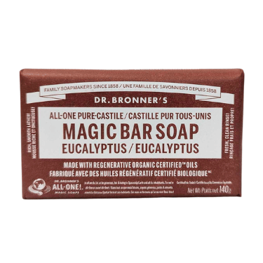 Dr. Bronner's Savon pur à l'eucalyptus de Castille - 140g