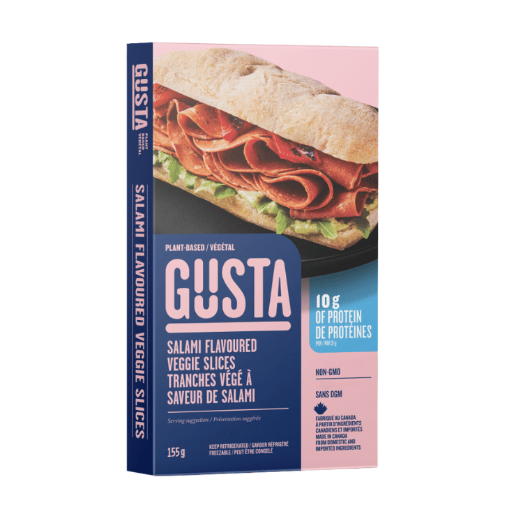 Gusta Salami Flavoured Veggie Slices - 155g