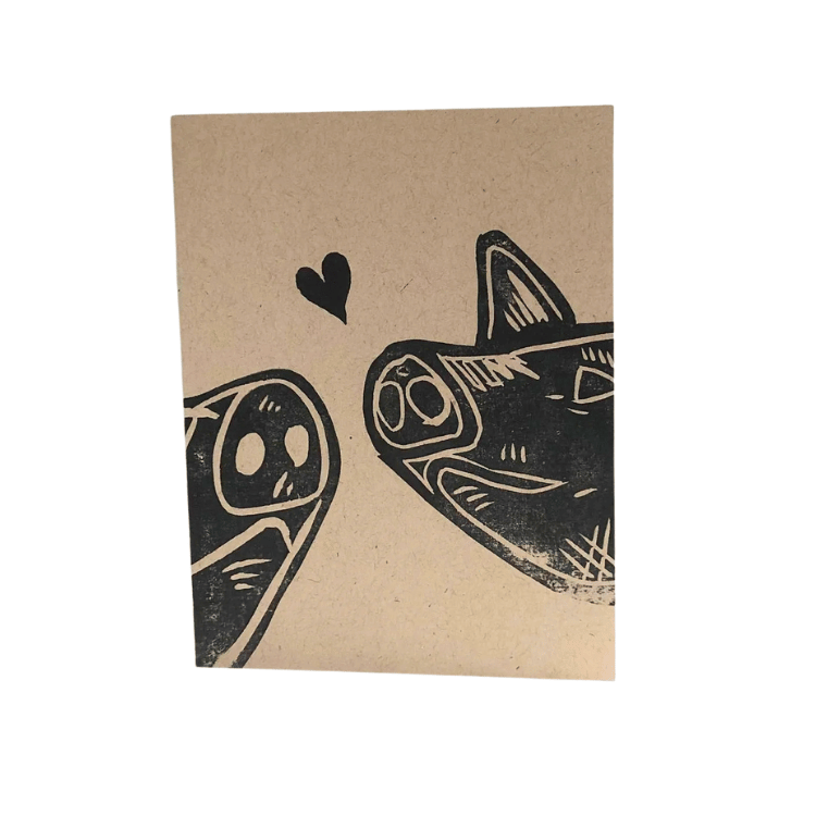 Bestowed Greeting Cards (Blank Inside) - Brown