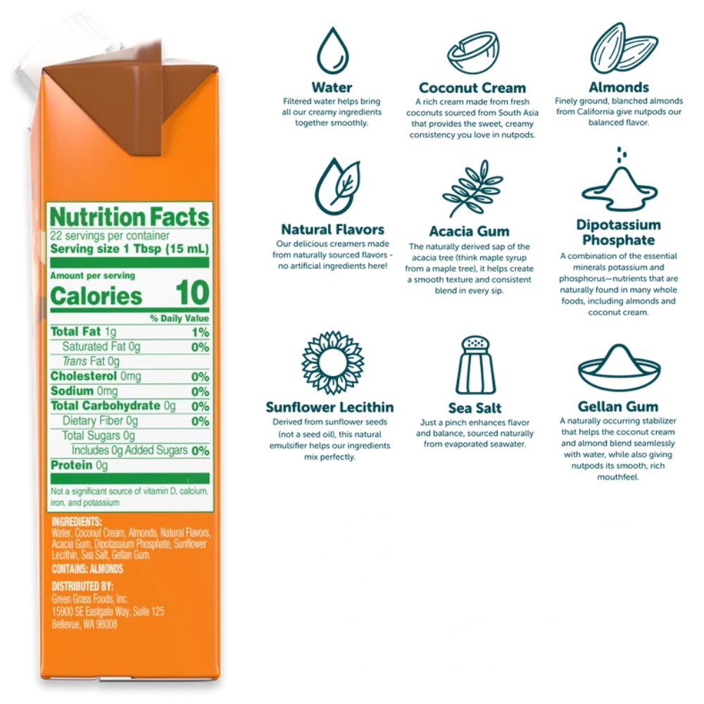 Crème à café Pumpkin Spice Nutpods - 330 ml