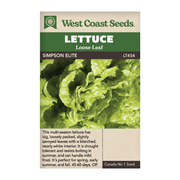 West Coast Seeds Simpson Elite Lettuce Seeds - 705 Seeds