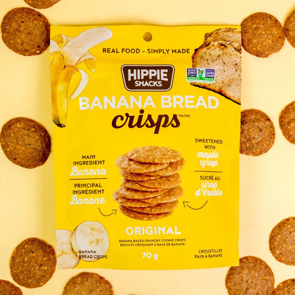 Hippie Snacks Banana Bread Crisps Original - 70g