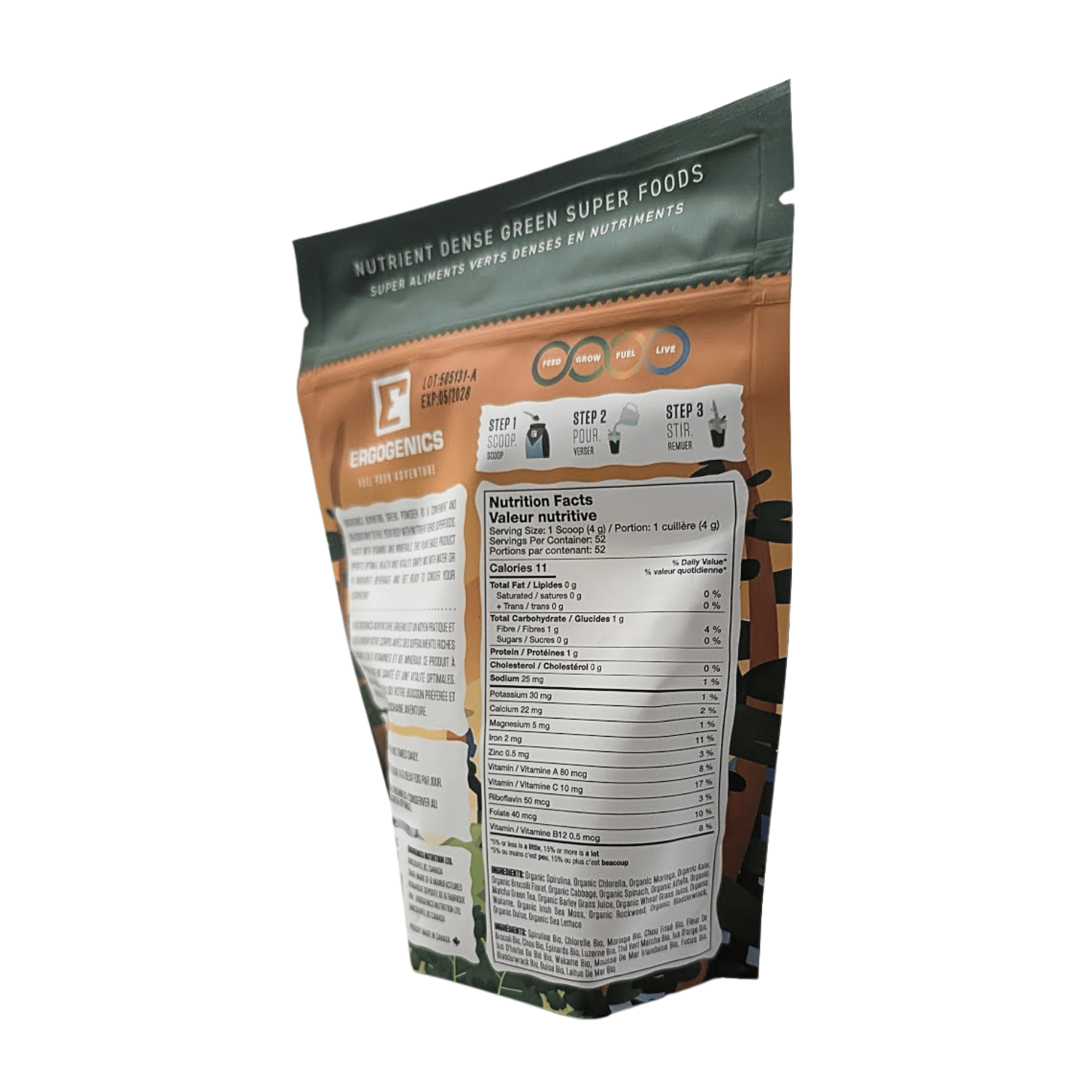 Ergogenics Adventure Greens - 210g