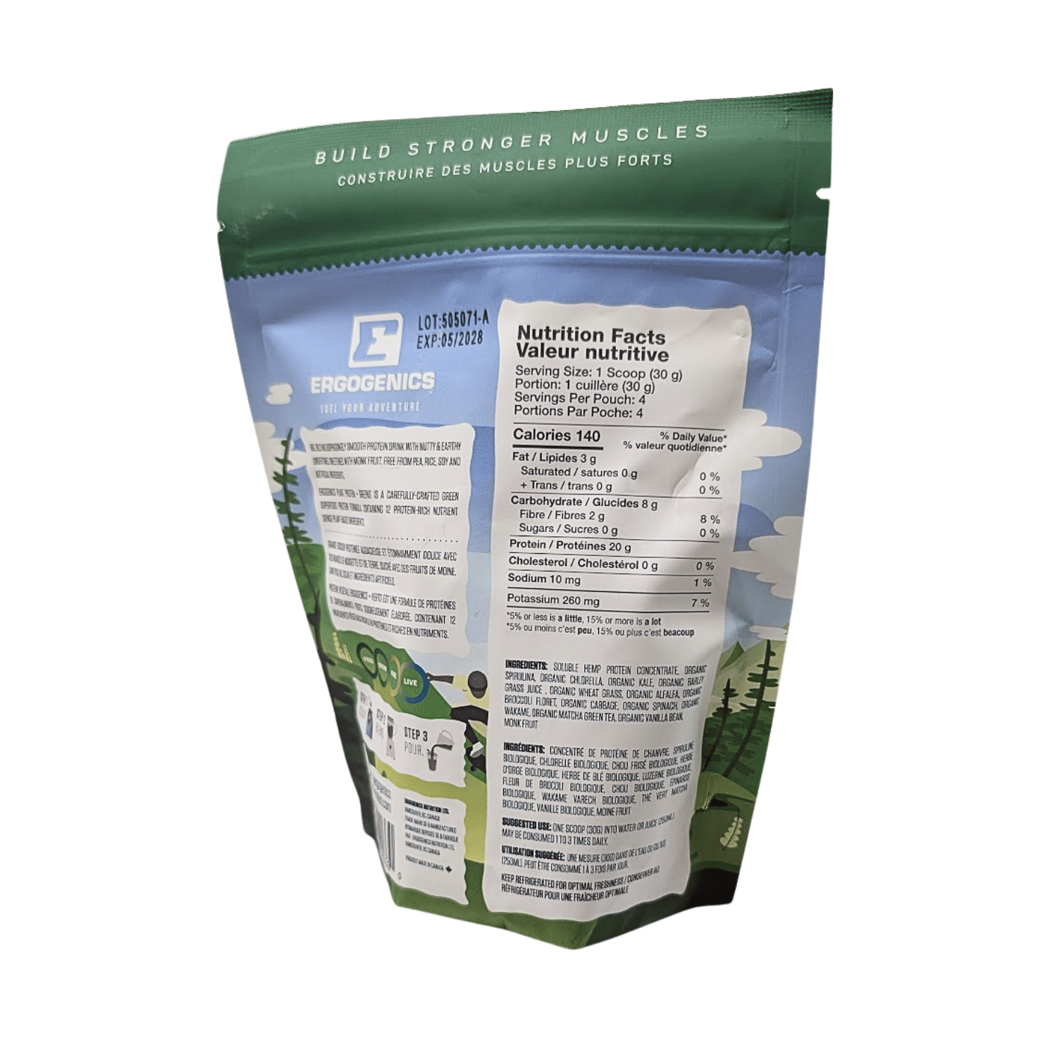 Ergogenics Vanilla Bean Plant Protein - 120g