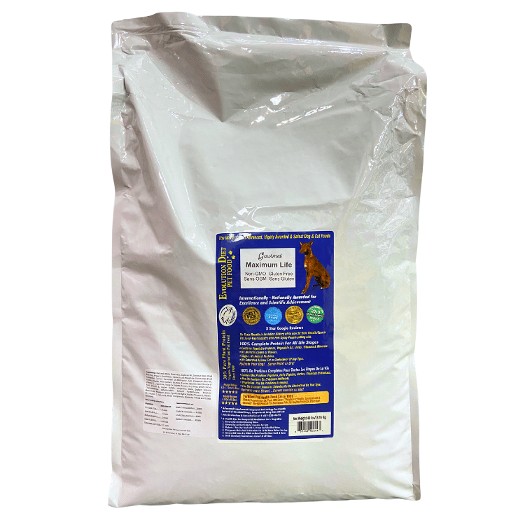Evolution Diet Maximum Life Gourmet Dog Kibble - 40lbs