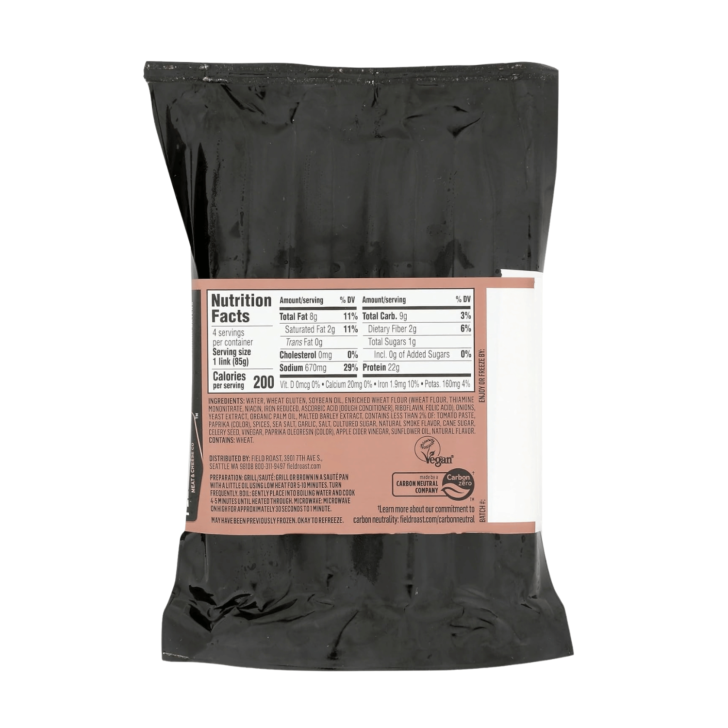 Field Roast Classic Smoked Frankfurters - 340g