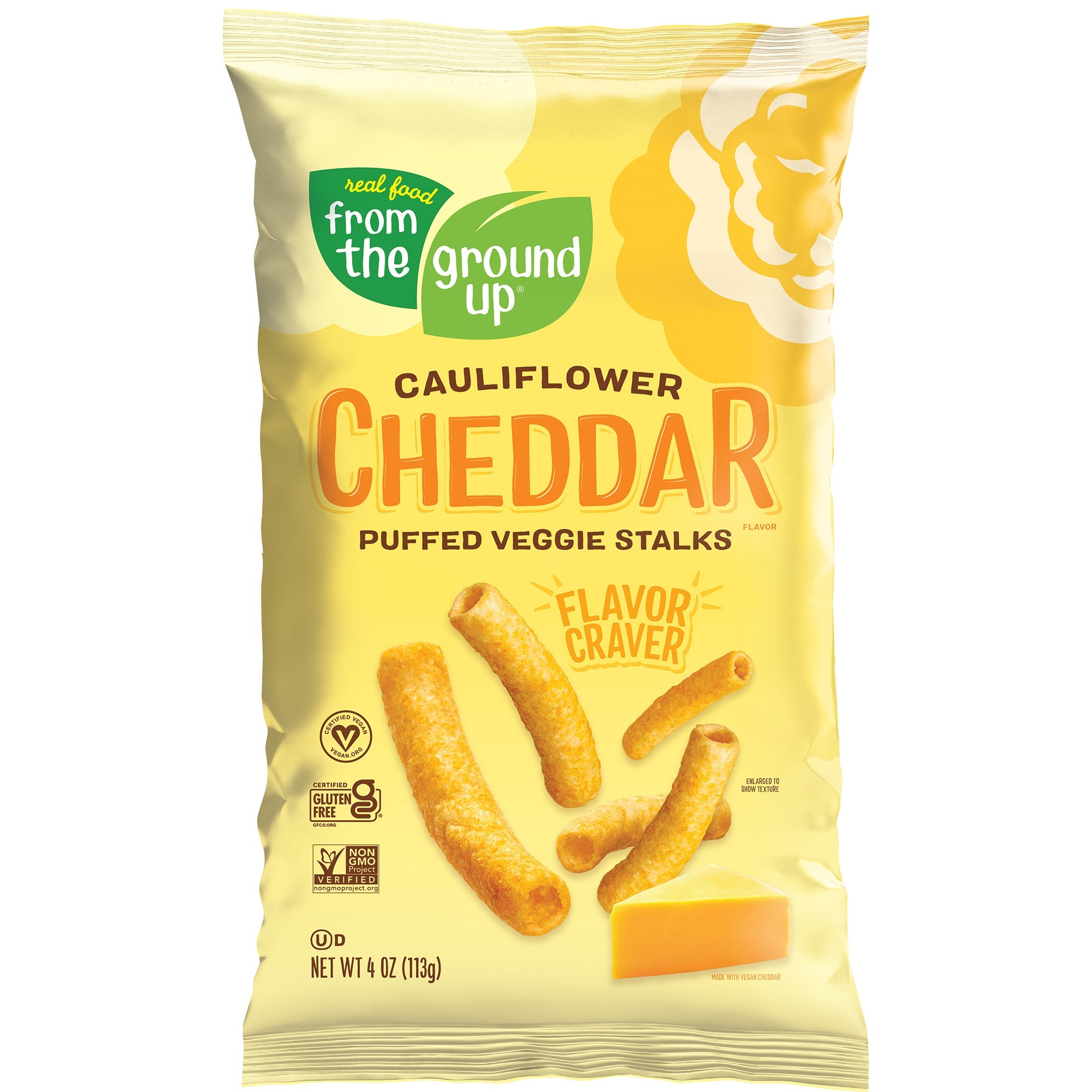 From The Ground Up Cheddar Cauliflower Stalks - 113g