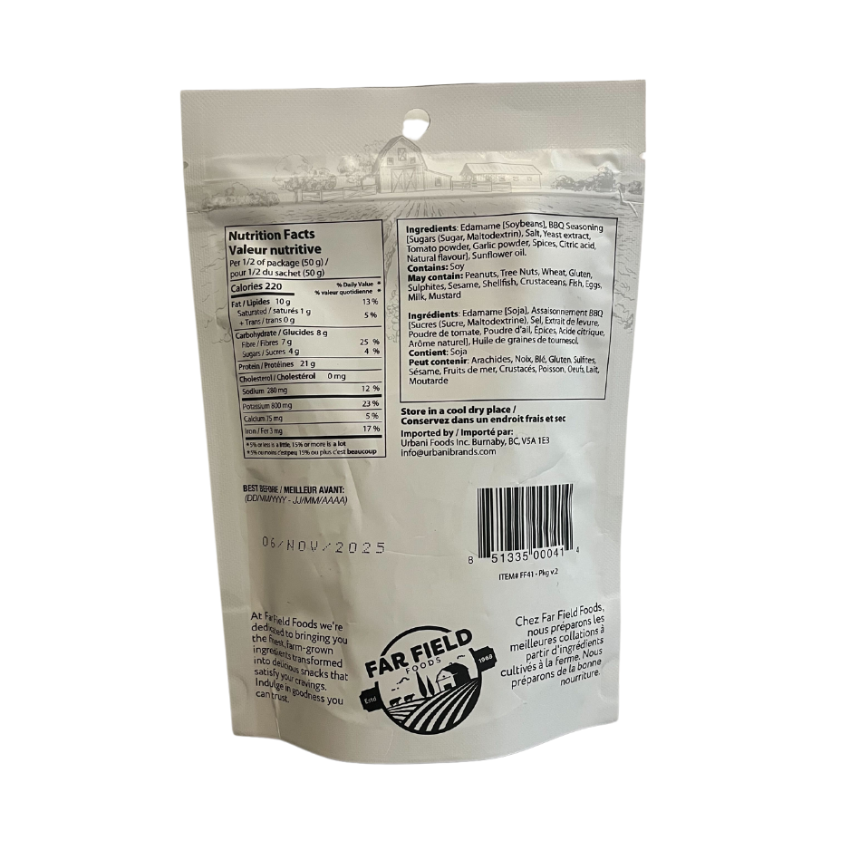 Far Field BBQ Edamame - 100g