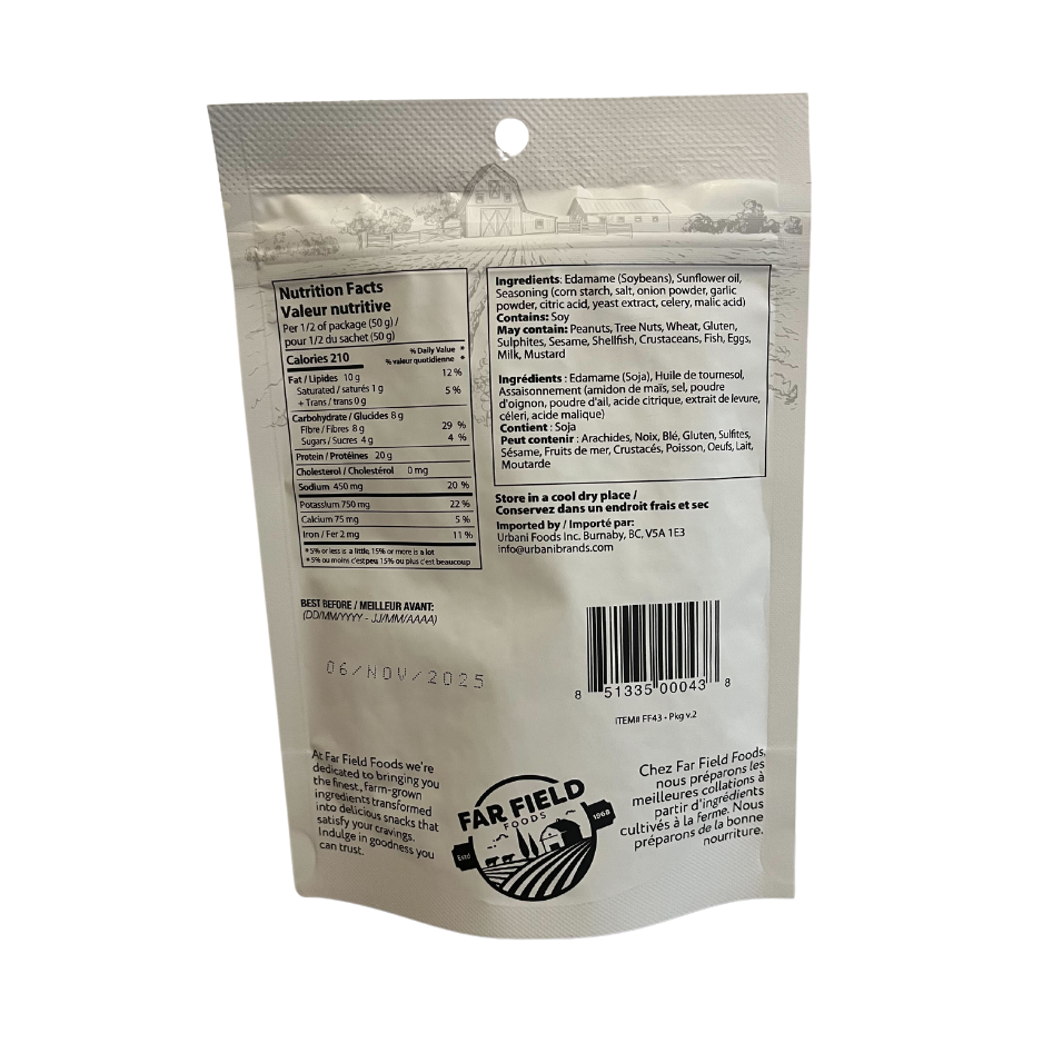 Far Field Salt & Vinegar Edamame - 100g