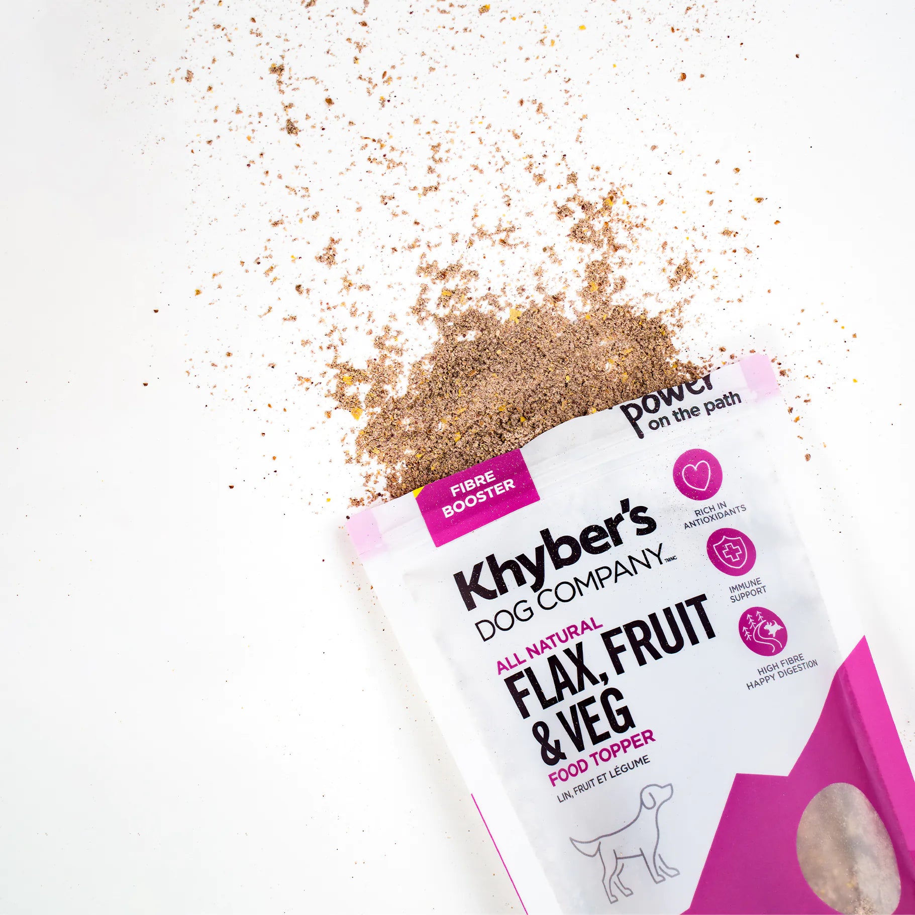 Khyber's Pet Co. Flax, Fruit & Veg Dog Food Topper - 170g