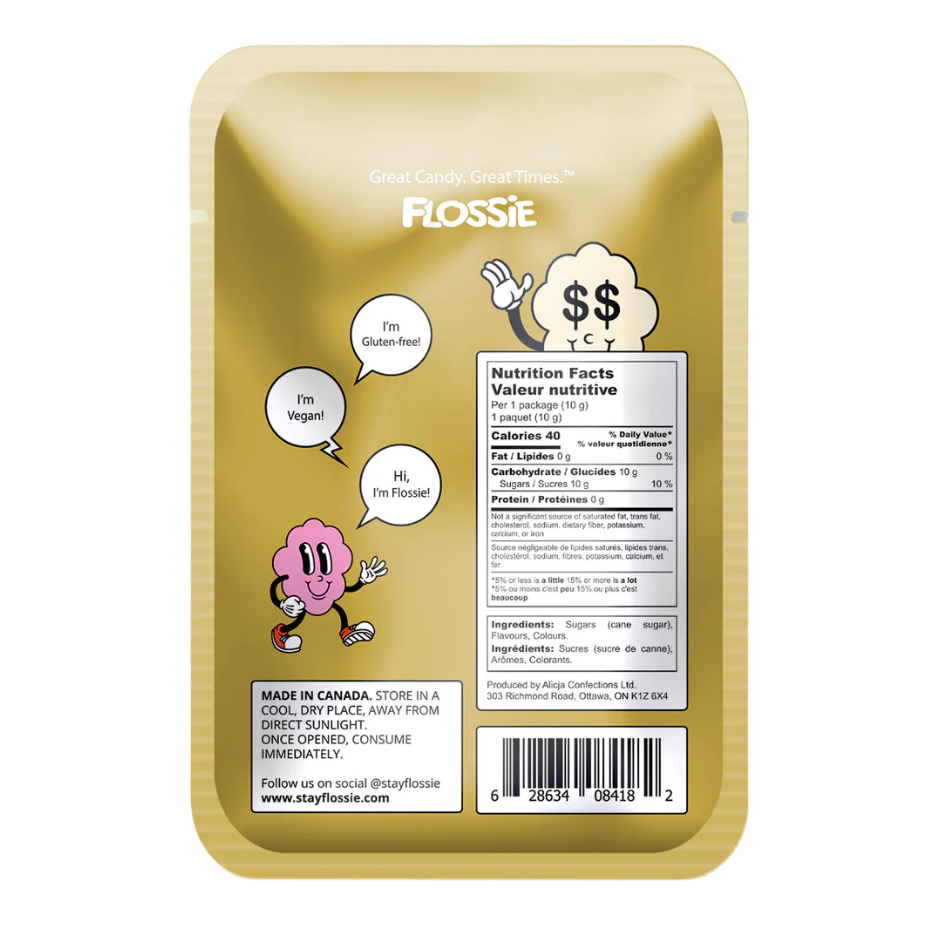 Flossie Champagne Cotton Candy - 10g