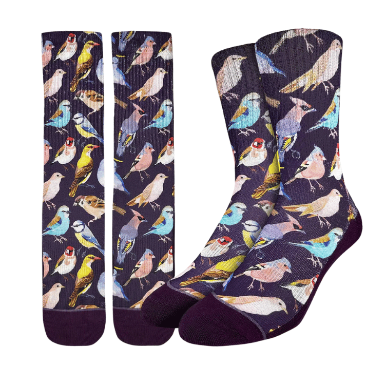 Good Luck Sock Botanical Birds Socks