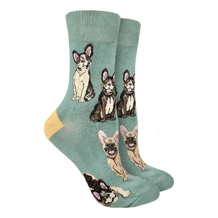 Good Luck Sock Smiling French Bulldogs Socks