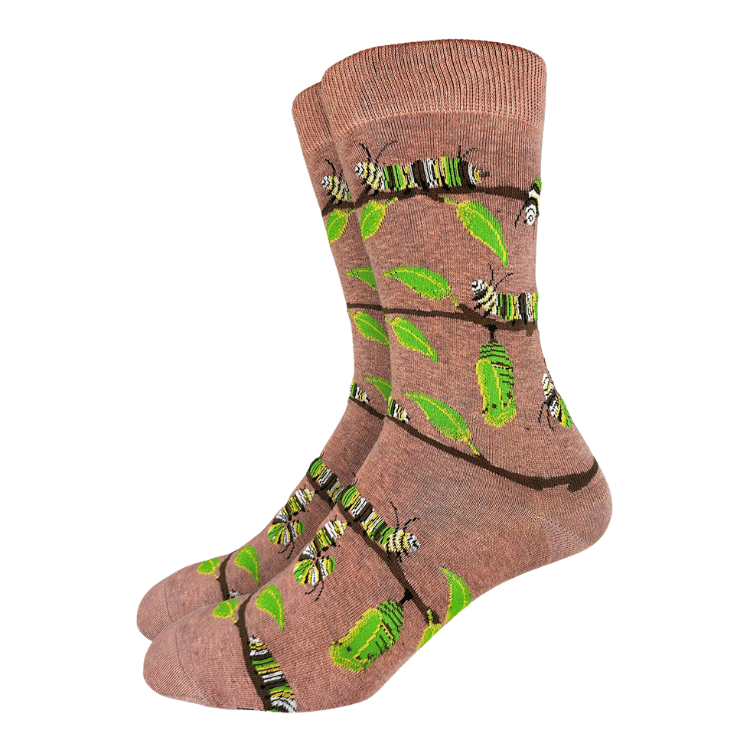 Good Luck Sock Monarch Caterpillar Socks
