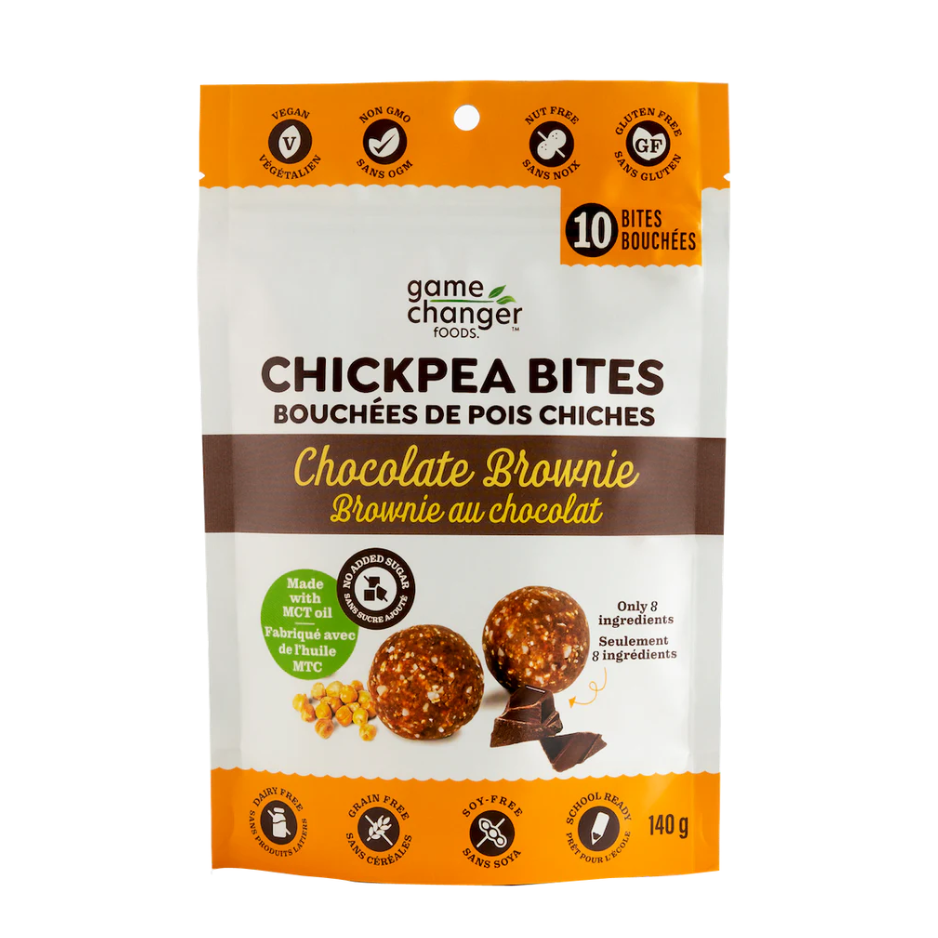 Game Changer Foods Chocolate Brownie Chickpea Bites - 140g