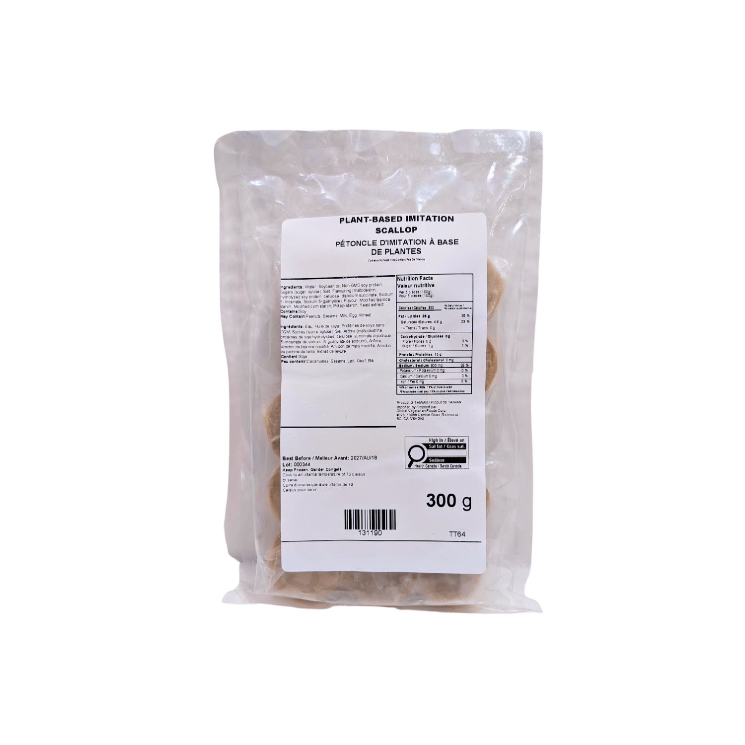 Pétoncles Happy Veggie World - 300g