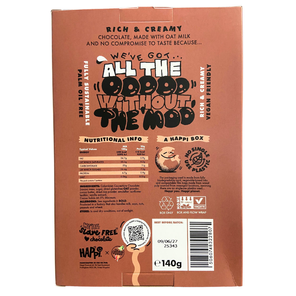 Happi Plain Oat Milk Easter Egg Bar - 140g