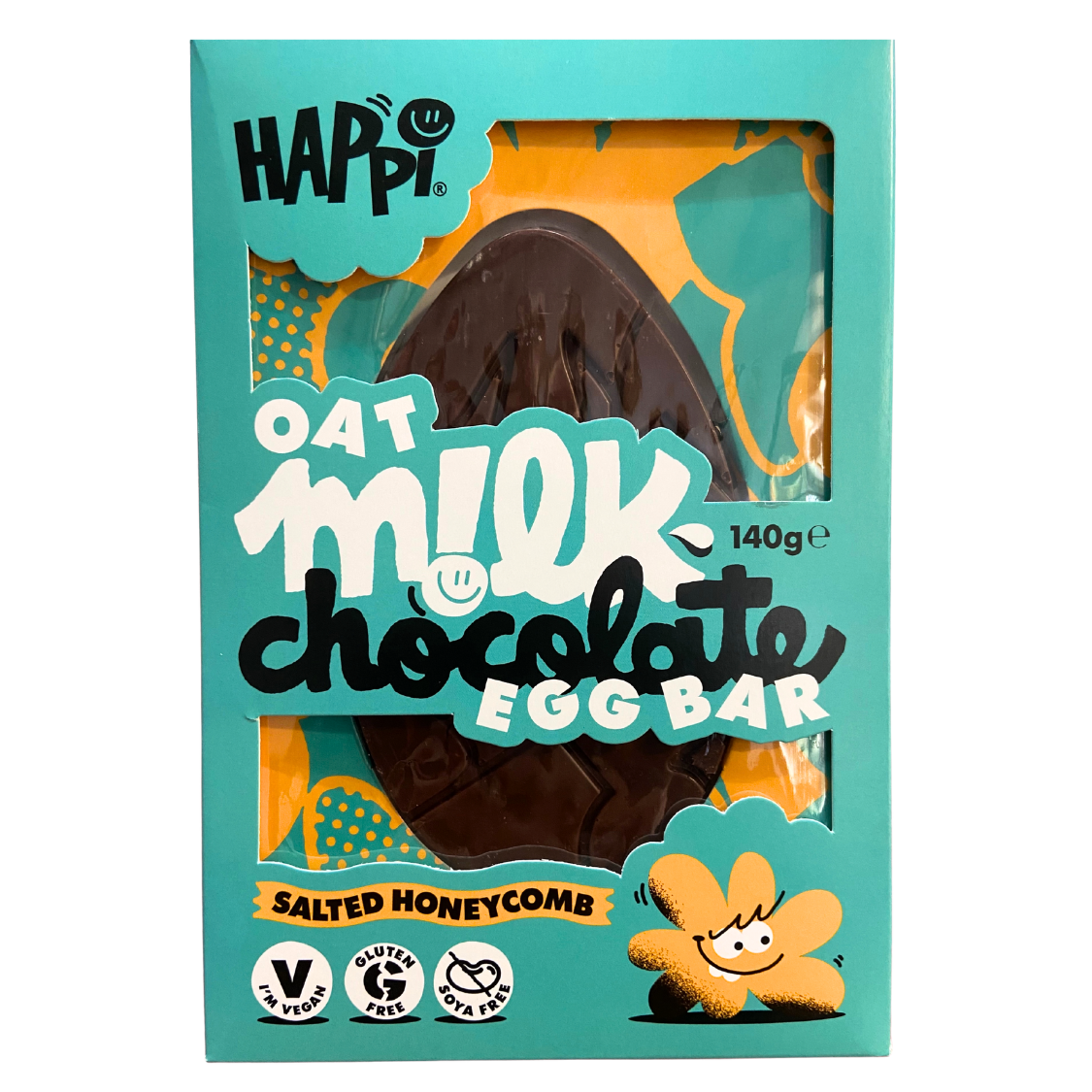 Happi Salted Honeycomb Oat Milk Easter Egg Bar - 140g