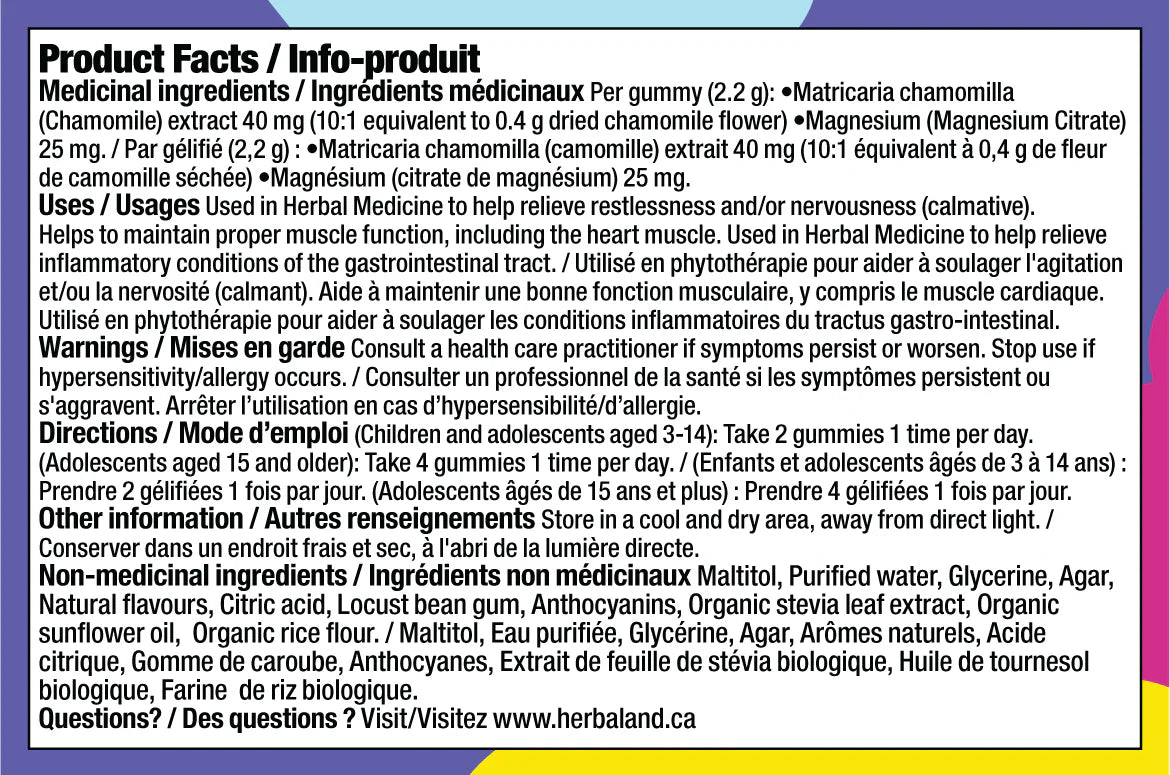 Herbaland Kids Calm & Chill - 60 Gummies