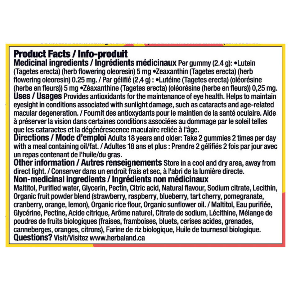Herbaland Eye Care - 60 Gummies