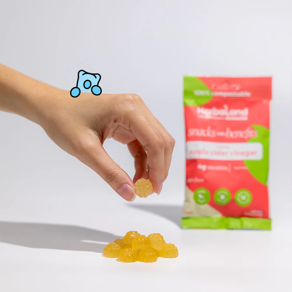 Herbaland Snacks With Benefits Apple Cider Vinegar Gummies - 40g