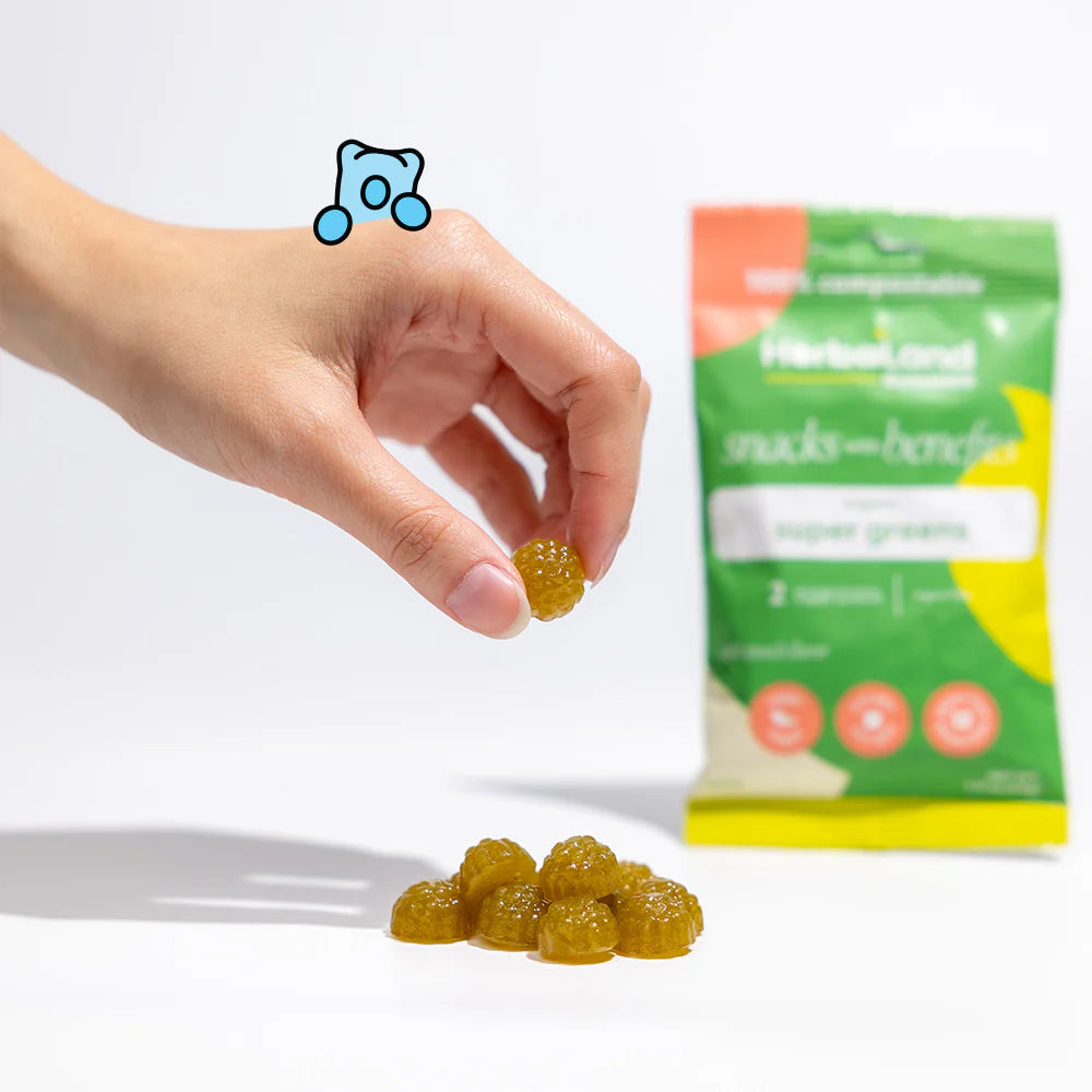 Herbaland Snacks with Benefits Super Greens Gummies - 40g