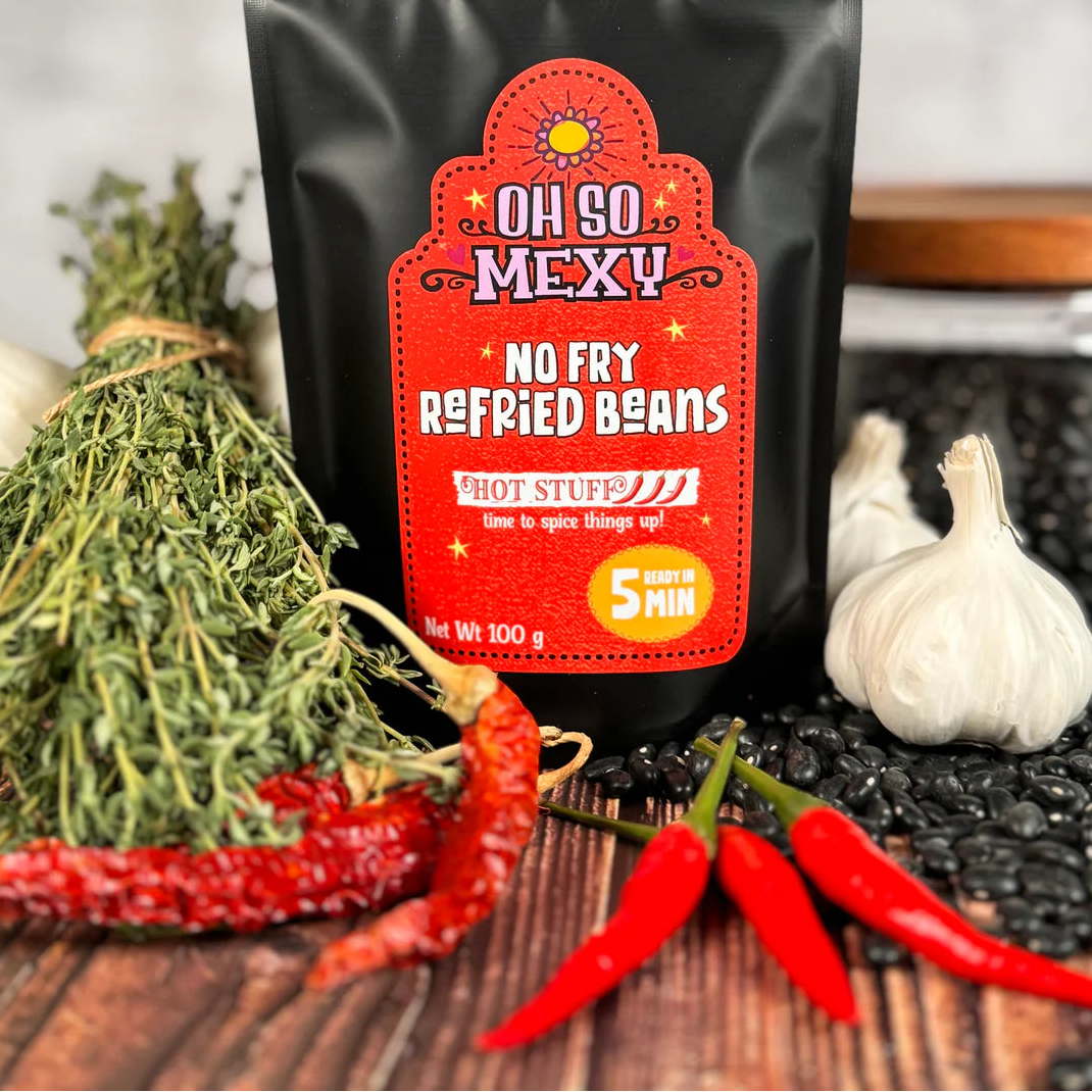 Oh So Mexy Hot Stuff Refried Beans - 100g
