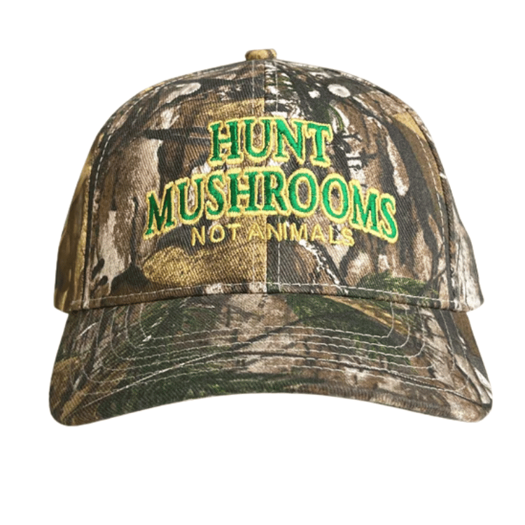 Don't Eat The Homies 'Hunt Mushrooms Not Animals' Dad Hat - Camo